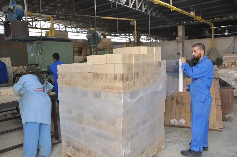 Compressed wood blocks and stringers — EL-Saady Company Egypt