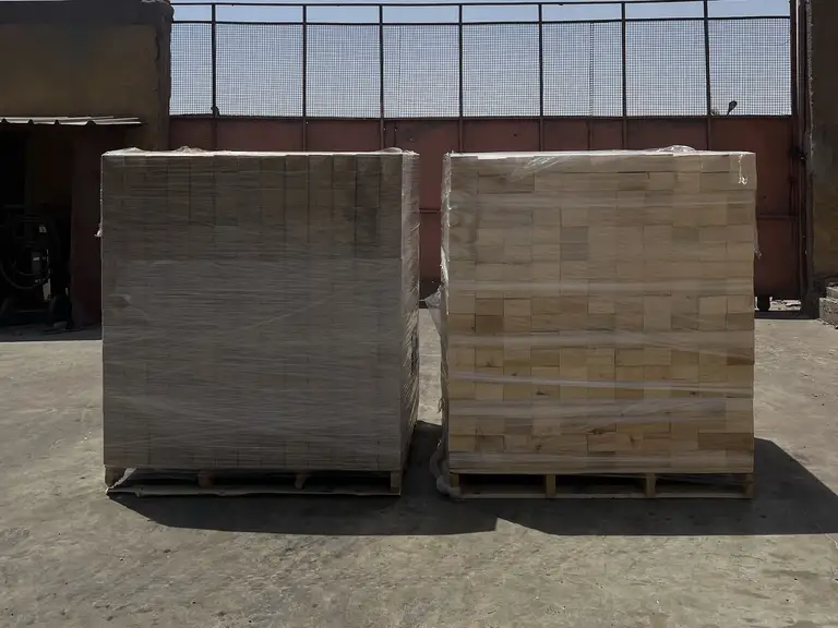 Compressed wood blocks and stringers — EL-Saady Suez Egypt