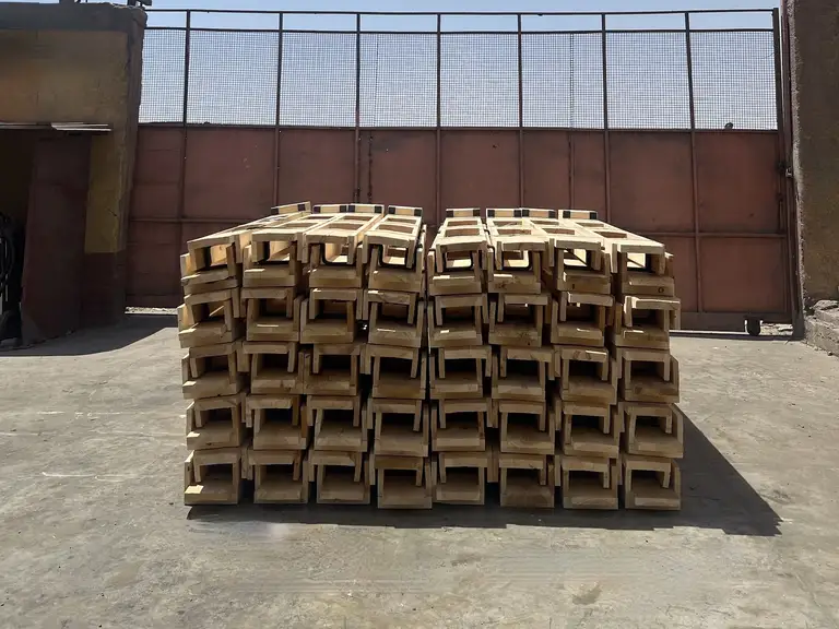 Wooden crate production at EL-Saady factory Suez Egypt