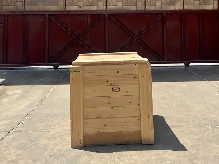 Wooden crate production at EL-Saady factory Suez Egypt