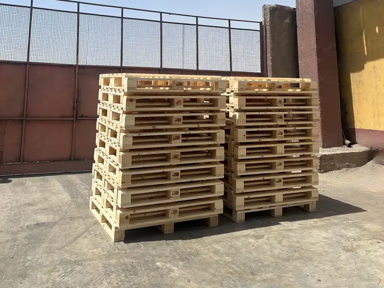 Block wooden pallets four-way entry — EL-Saady Egypt