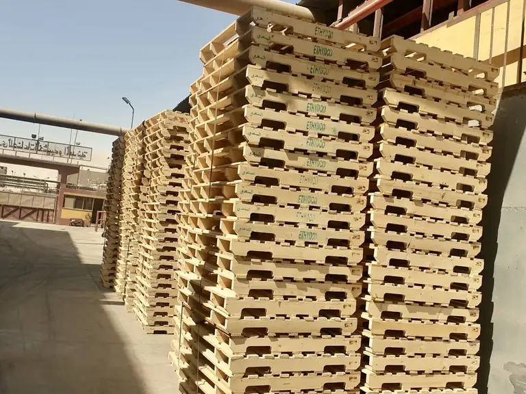 Stringer wooden pallets — EL-Saady pallet factory Suez Egypt